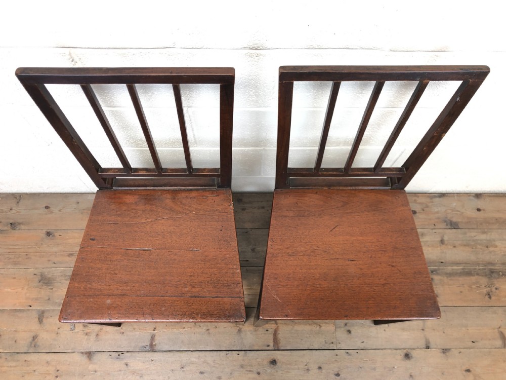Pair of 19th Century Country Oak Farmhouse Chairs View III