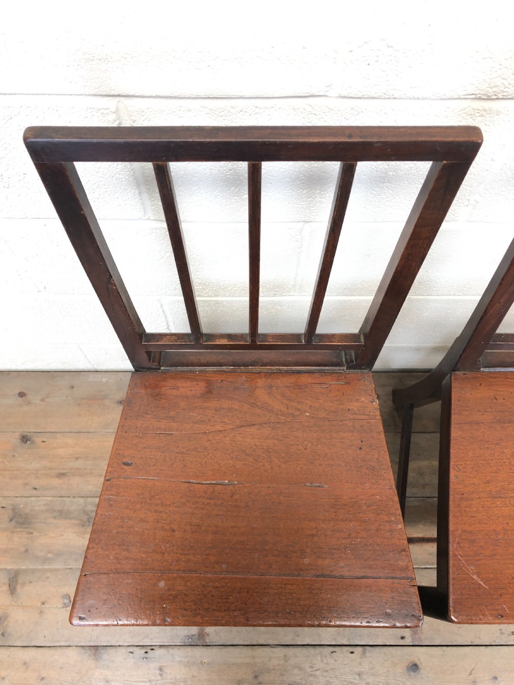 Pair of 19th Century Country Oak Farmhouse Chairs View IV