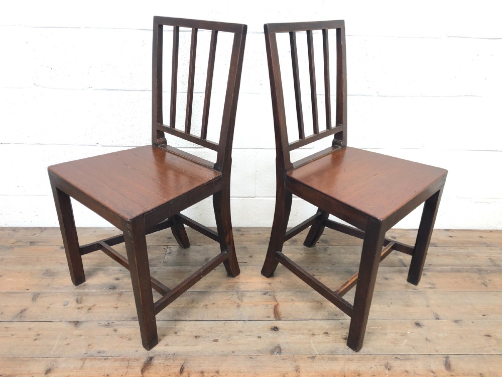 Pair of 19th Century Country Oak Farmhouse Chairs View VI