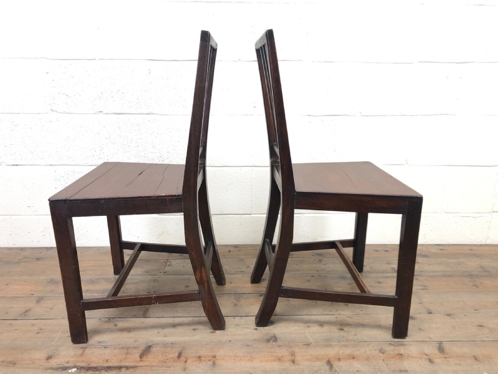 Pair of 19th Century Country Oak Farmhouse Chairs View VII