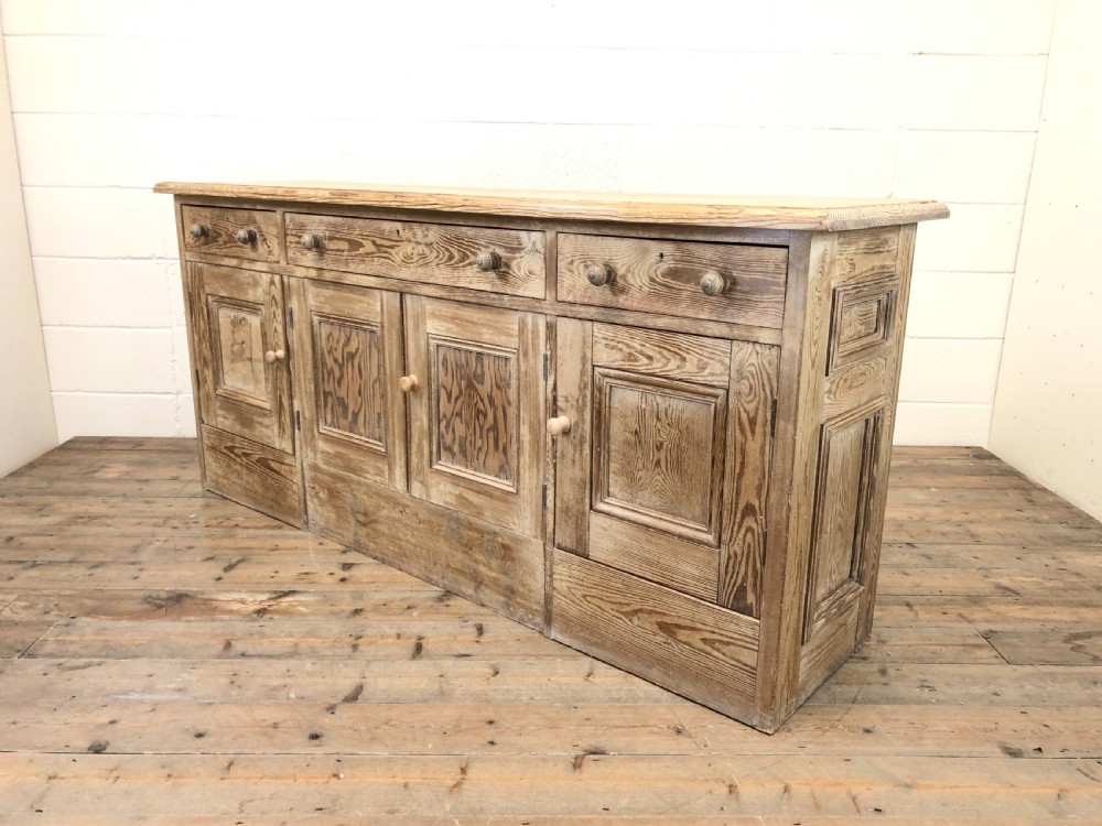 Pitch Pine Sideboard with Four Cupboards View IX