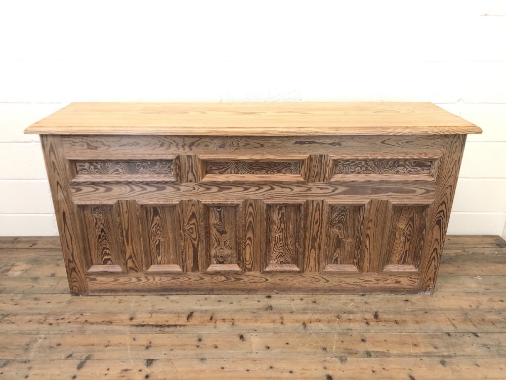 Pitch Pine Sideboard with Four Cupboards View X