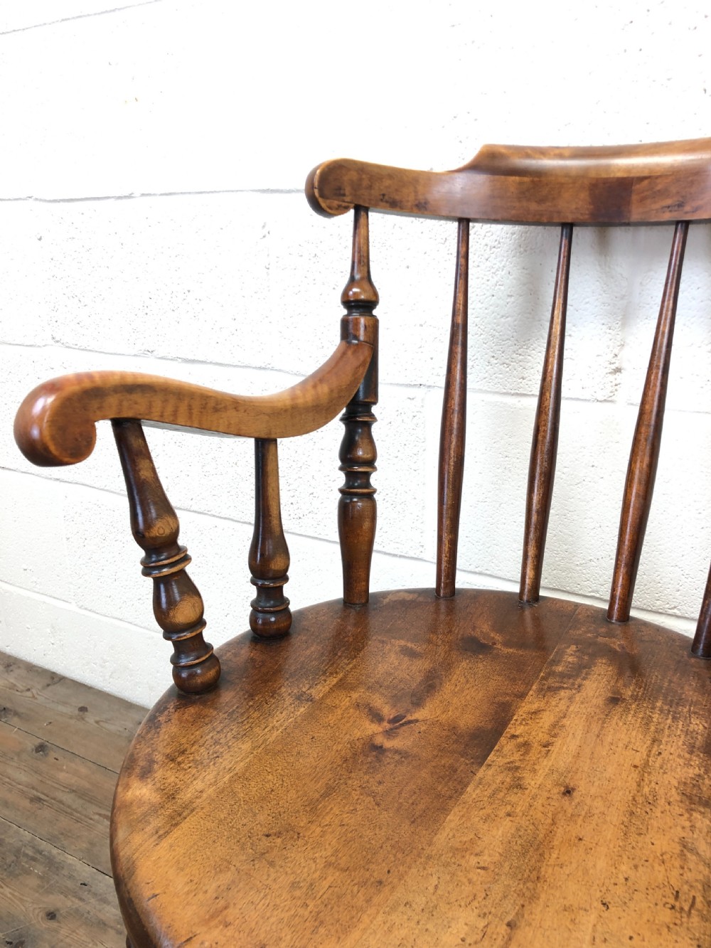 Antique Early 20th Century Ash Armchair View III