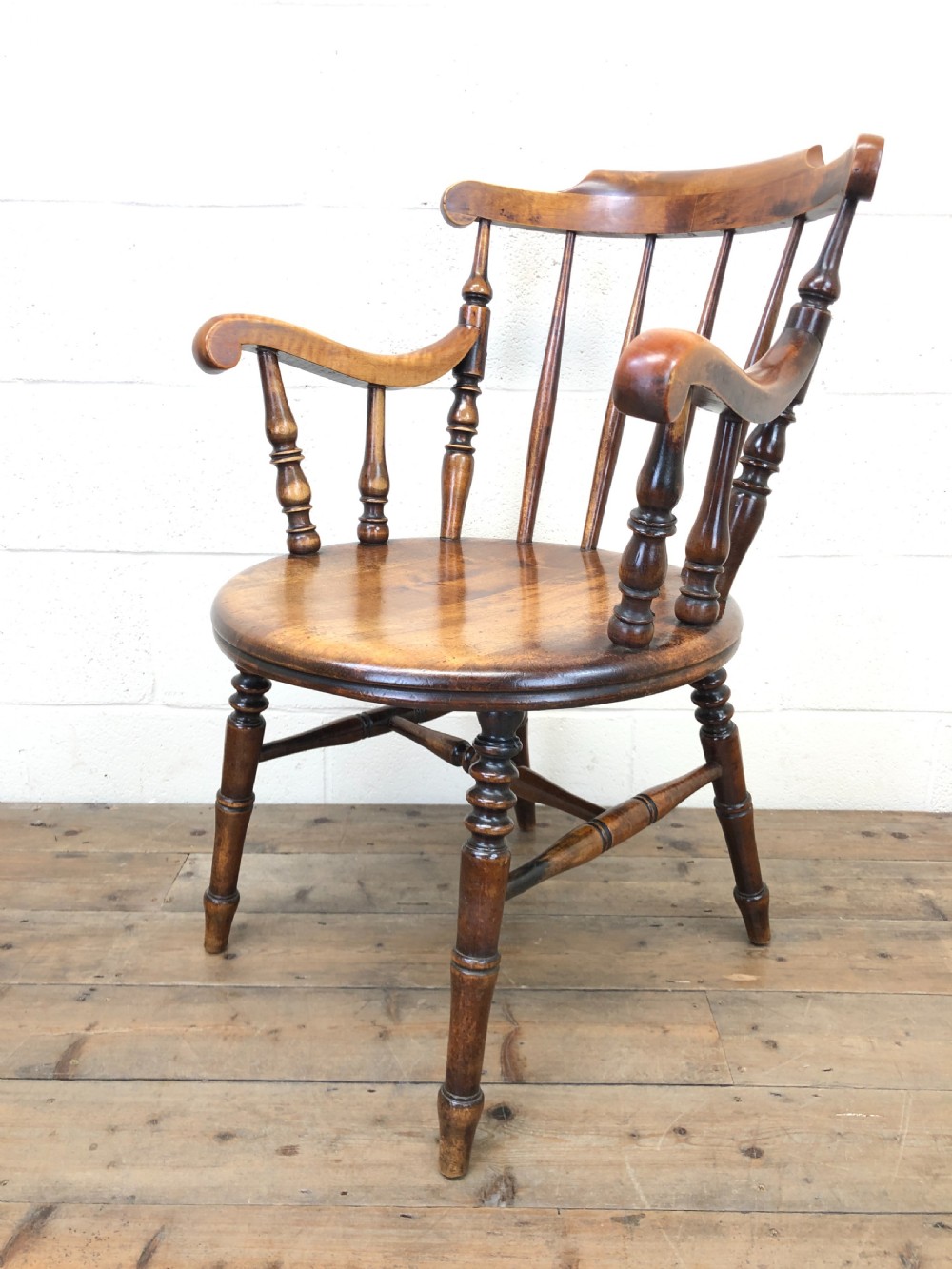 Antique Early 20th Century Ash Armchair View VII