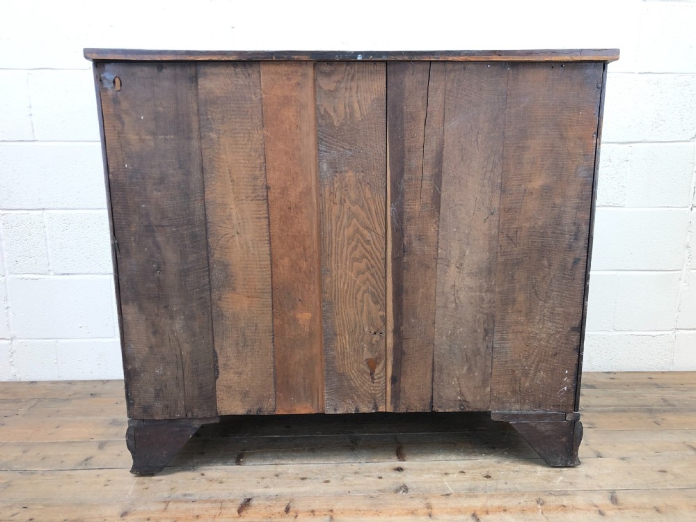 Georgian Country Oak Crossbanded Chest of Drawers View VIII