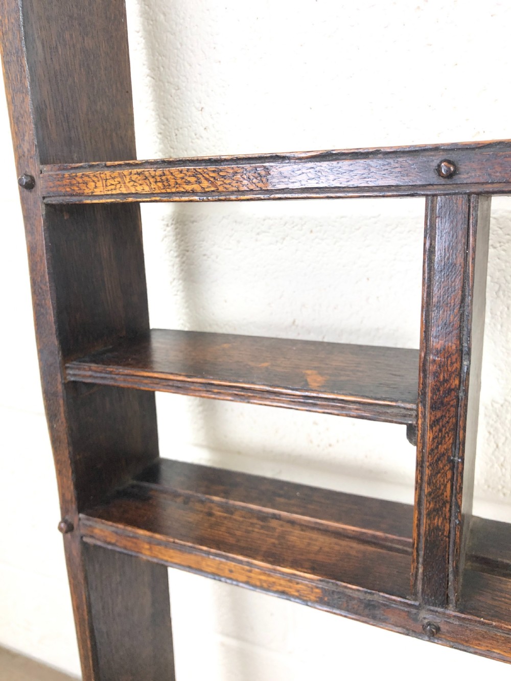 Antique Oak Rack with Carved Detail  View IV