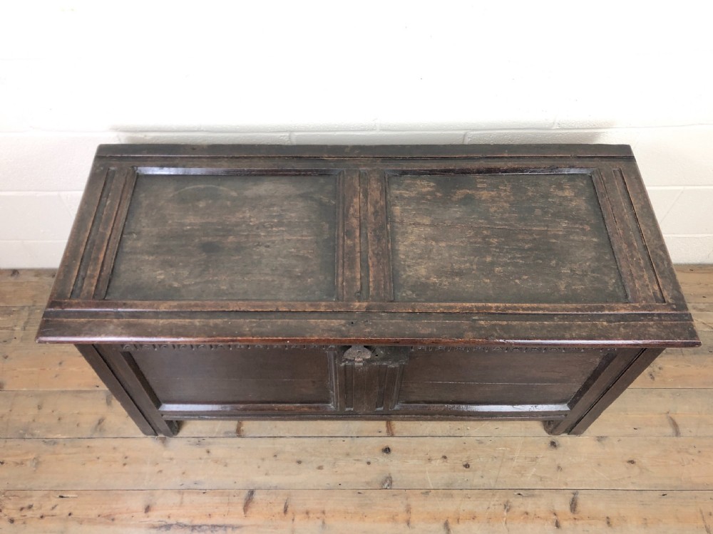 Antique Oak Coffer View III