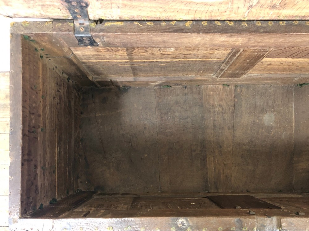 Antique Oak Coffer View V
