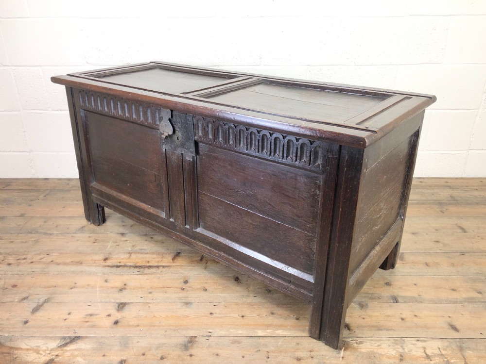 Antique Oak Coffer View VIII
