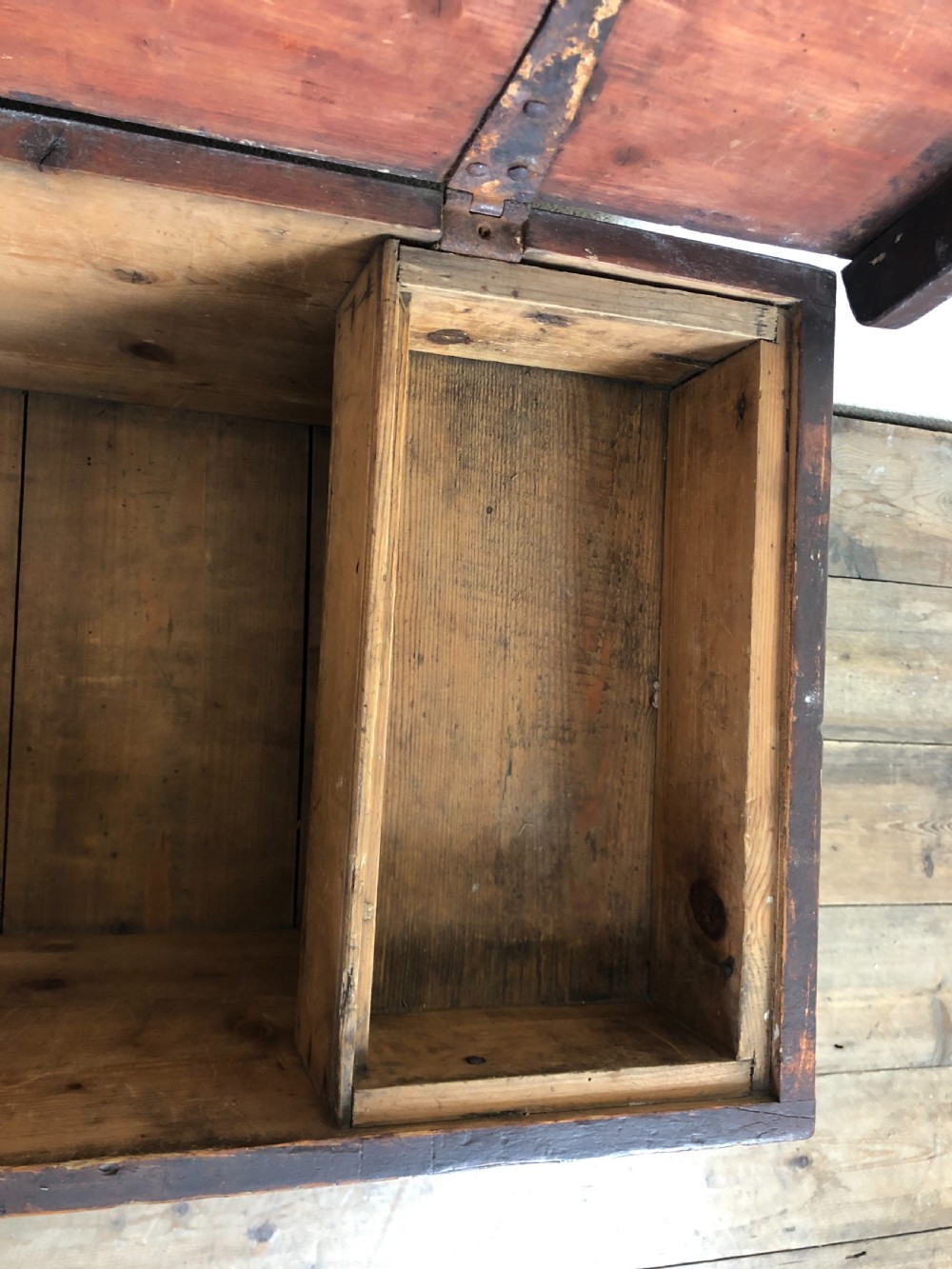 Rustic Wooden Storage Chest View IV