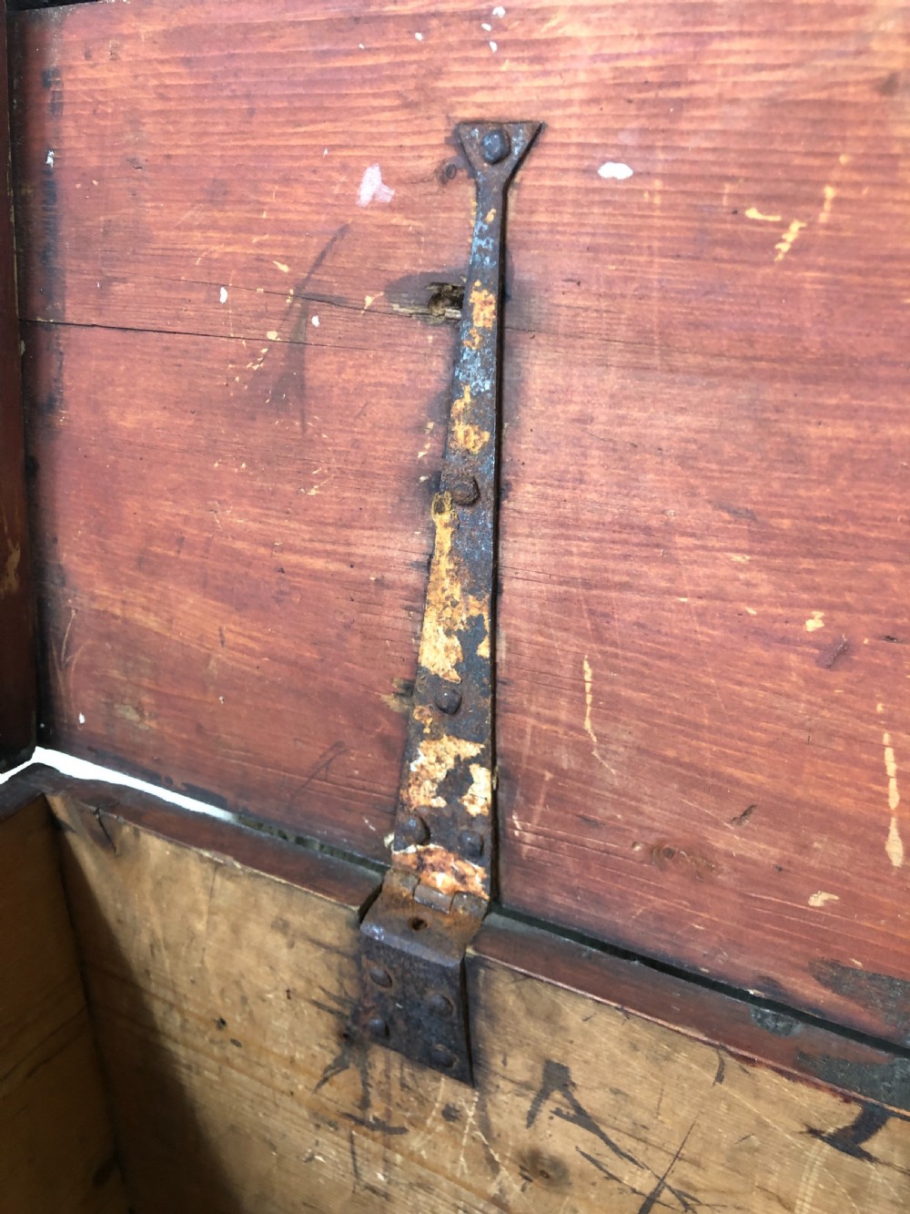 Rustic Wooden Storage Chest View V