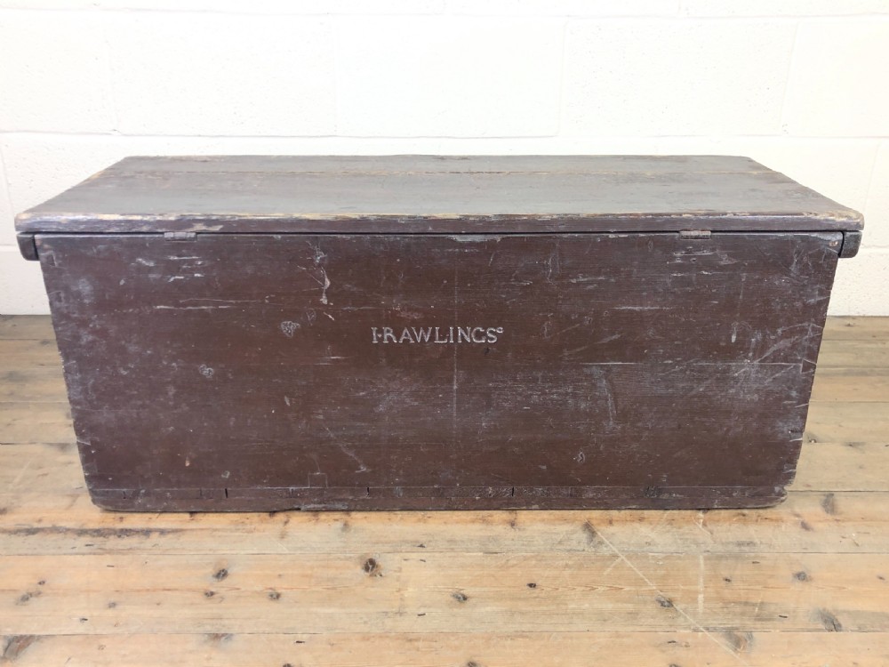 Rustic Wooden Storage Chest View X