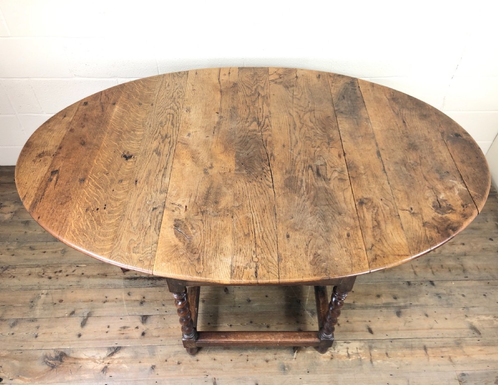 Antique Oak Gate Leg Table View III