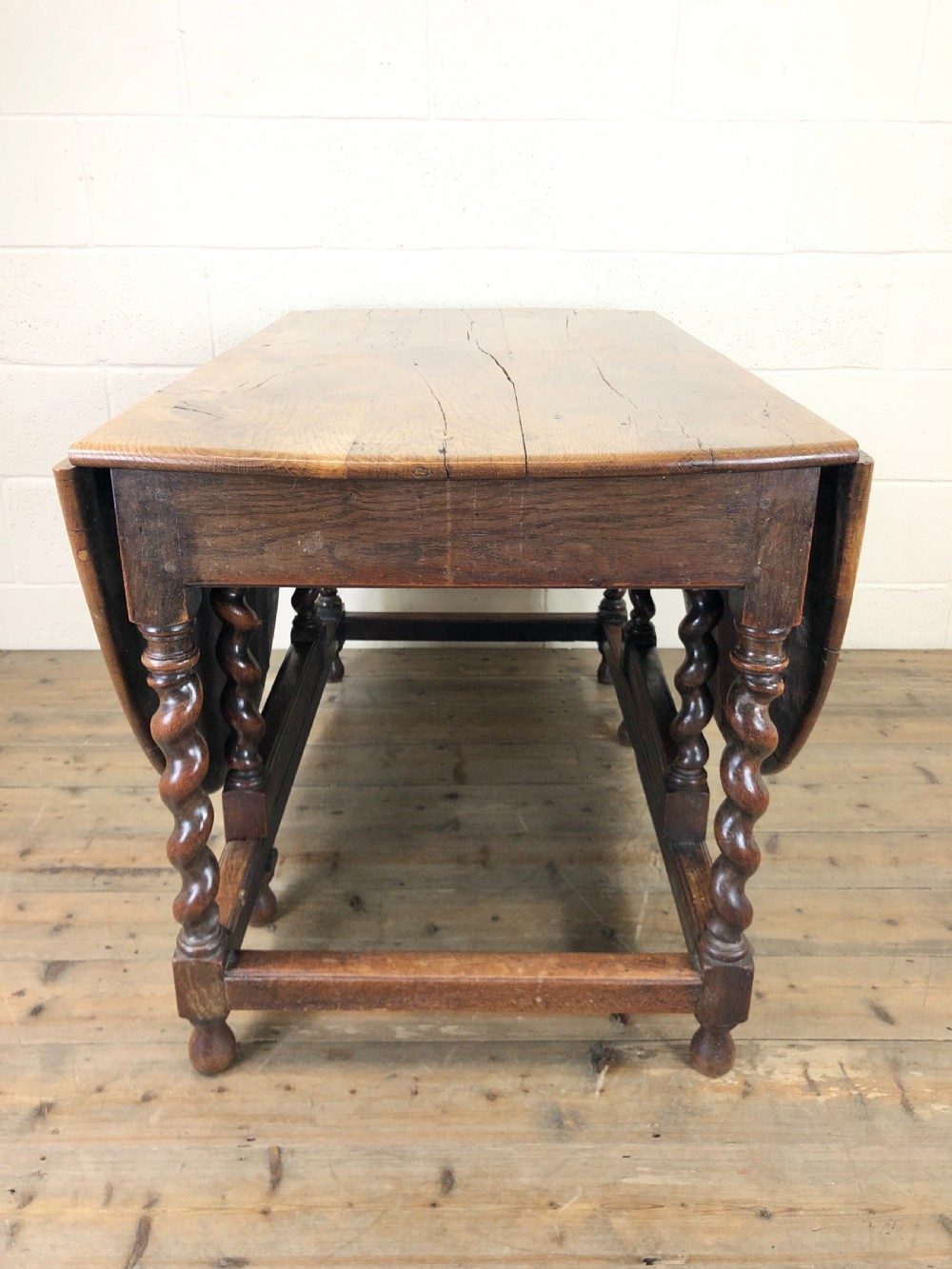 Antique Oak Gate Leg Table View VI