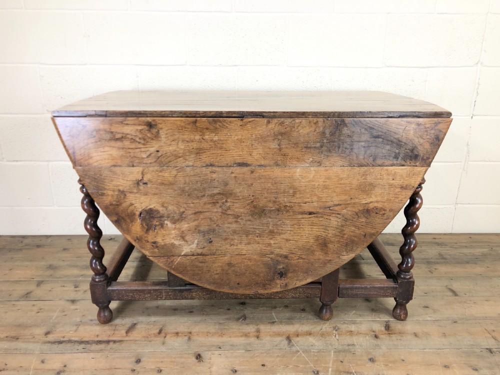 Antique Oak Gate Leg Table View VII