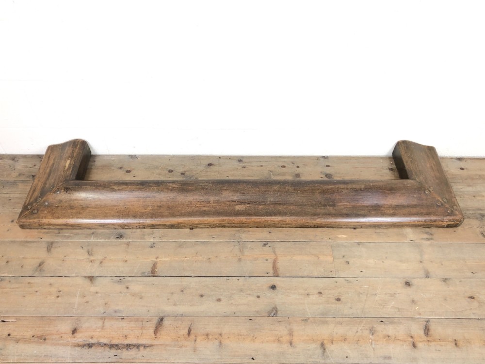 Antique Oak Arts and Crafts Fire Kerb 