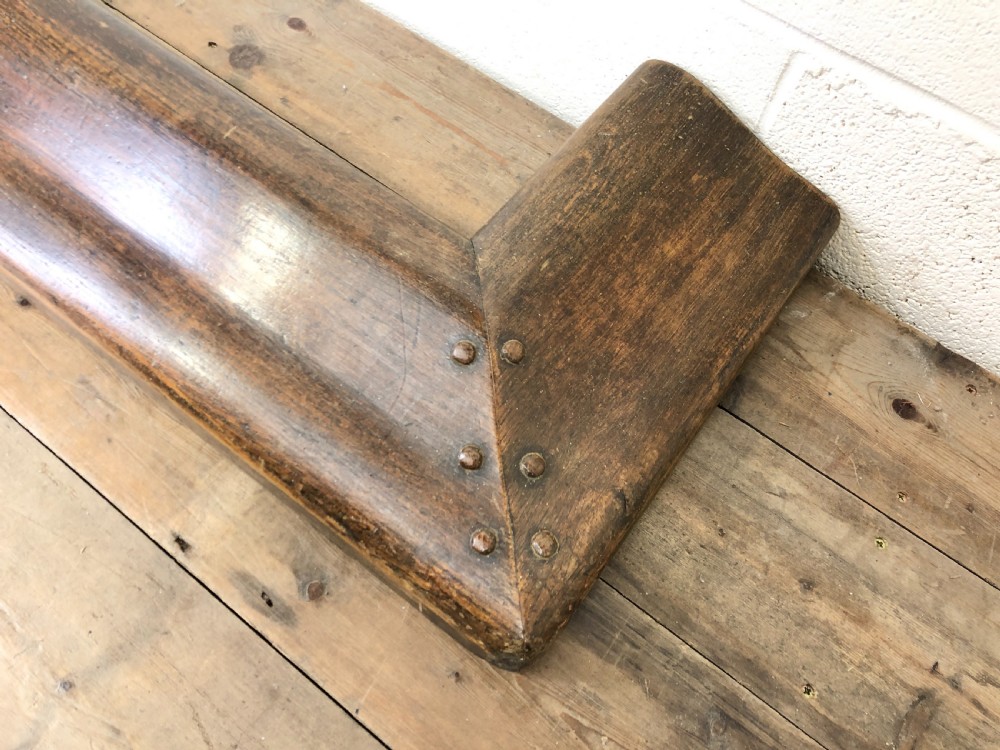 Antique Oak Arts and Crafts Fire Kerb  View II