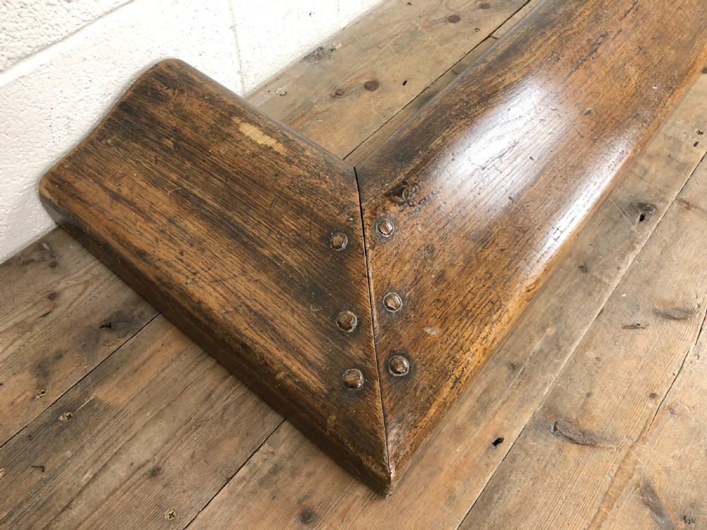 Antique Oak Arts and Crafts Fire Kerb  View III