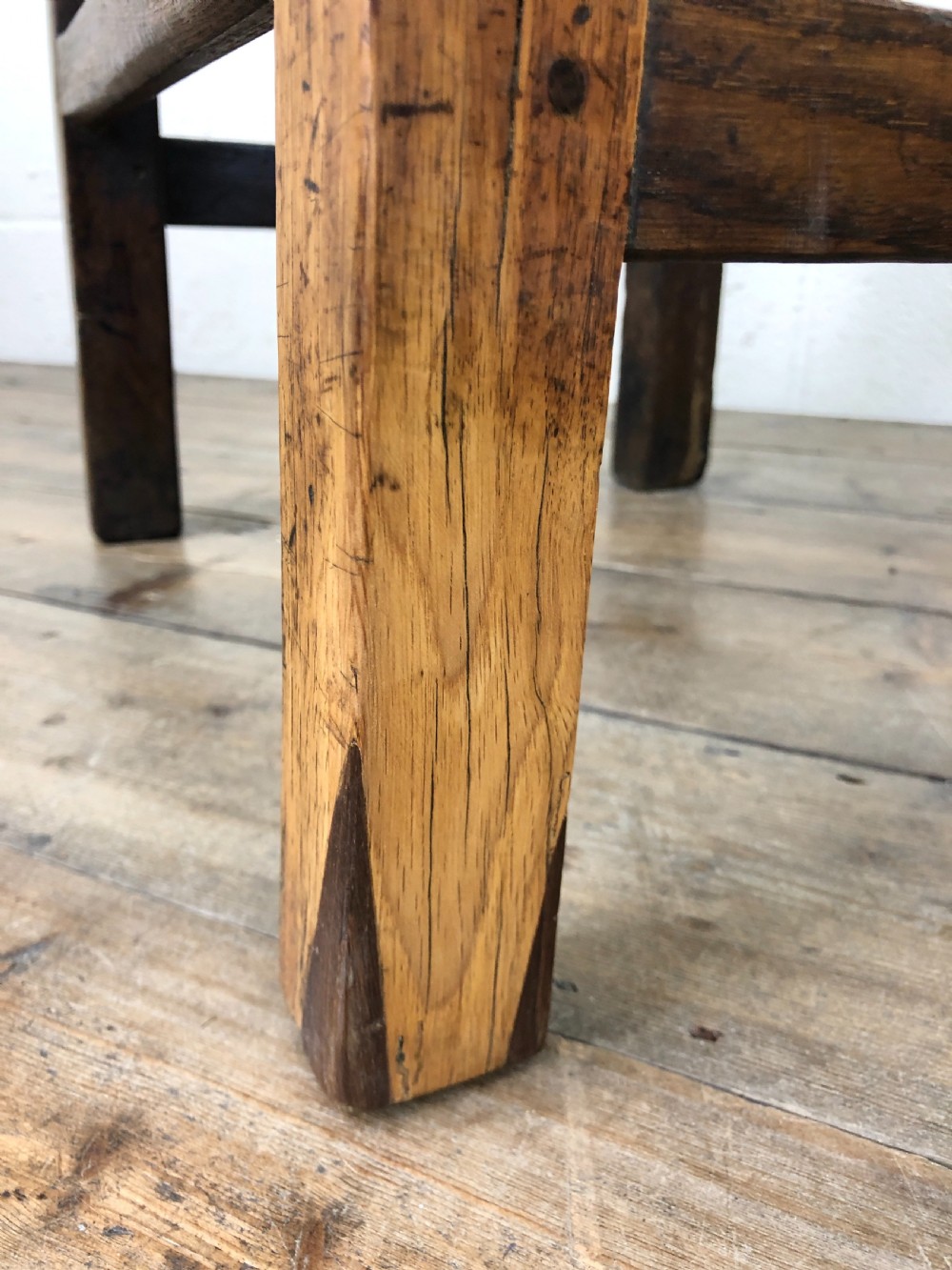 Two Antique Welsh Oak Farmhouse Kitchen Chairs View VII