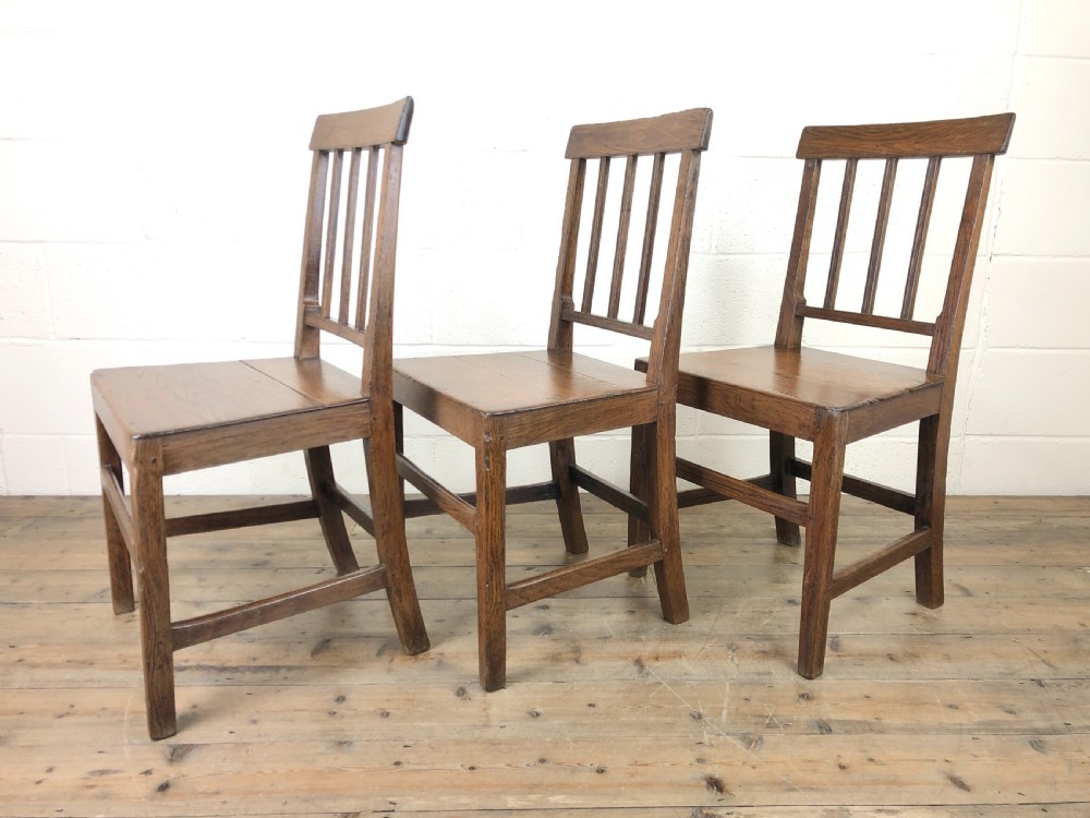 Set of Three Antique Farmhouse Chairs View IV