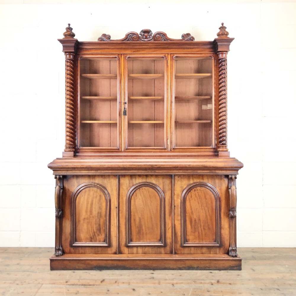 Victorian Mahogany Glazed Bookcase