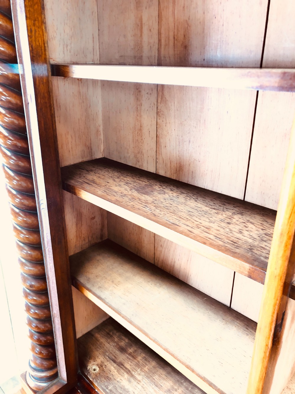 Victorian Mahogany Glazed Bookcase View IV