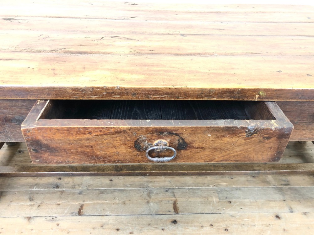 Antique Country Farmhouse Table View V