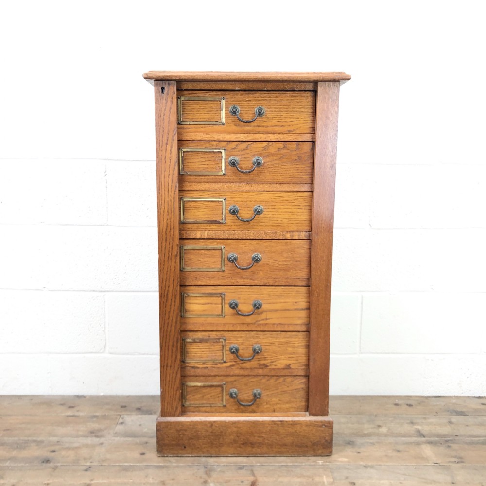 Antique Wellington Chest of Drawers