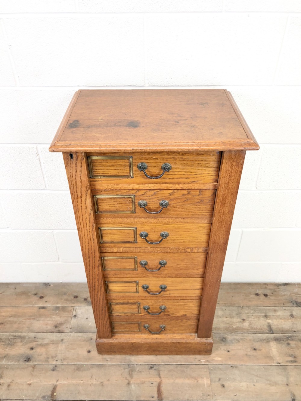 Antique Wellington Chest of Drawers View II