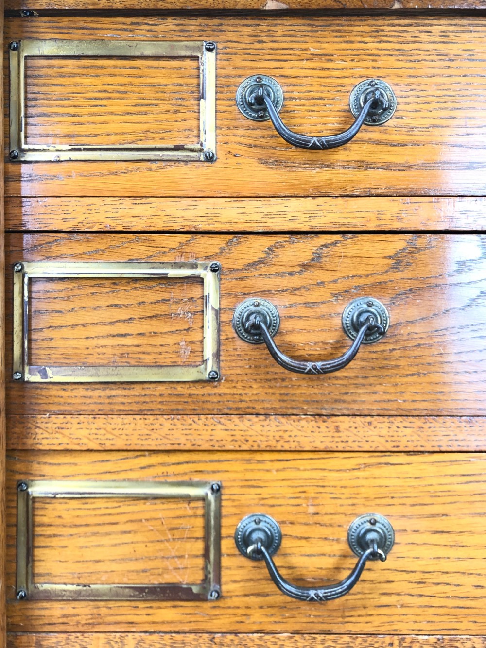 Antique Wellington Chest of Drawers View V