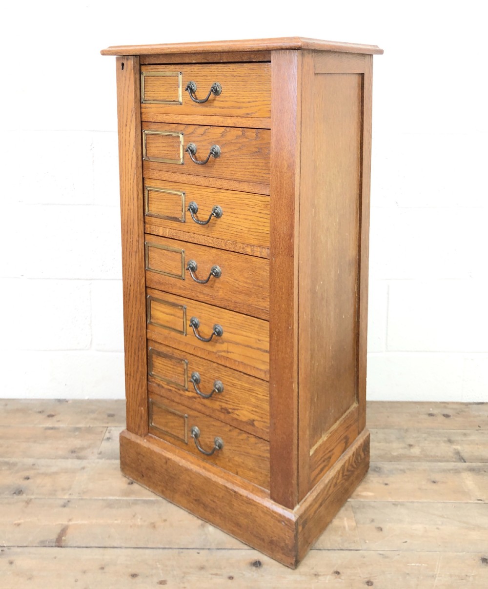Antique Wellington Chest of Drawers View VI