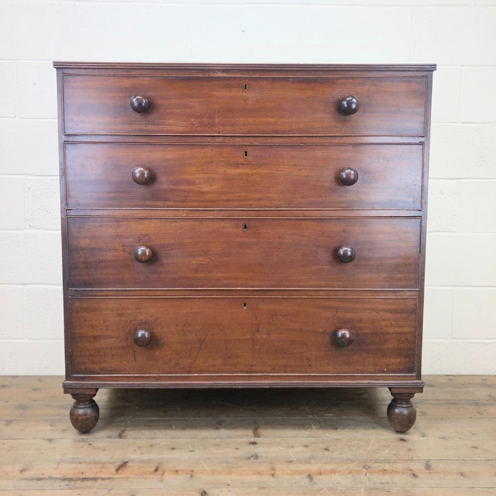 Large Antique Mahogany Chest of Drawers