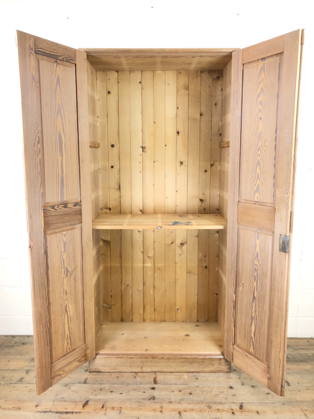 Antique Pine Two Door Cupboard View II