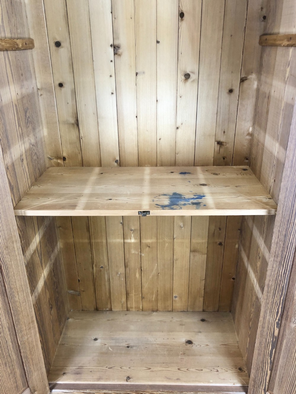 Antique Pine Two Door Cupboard View III