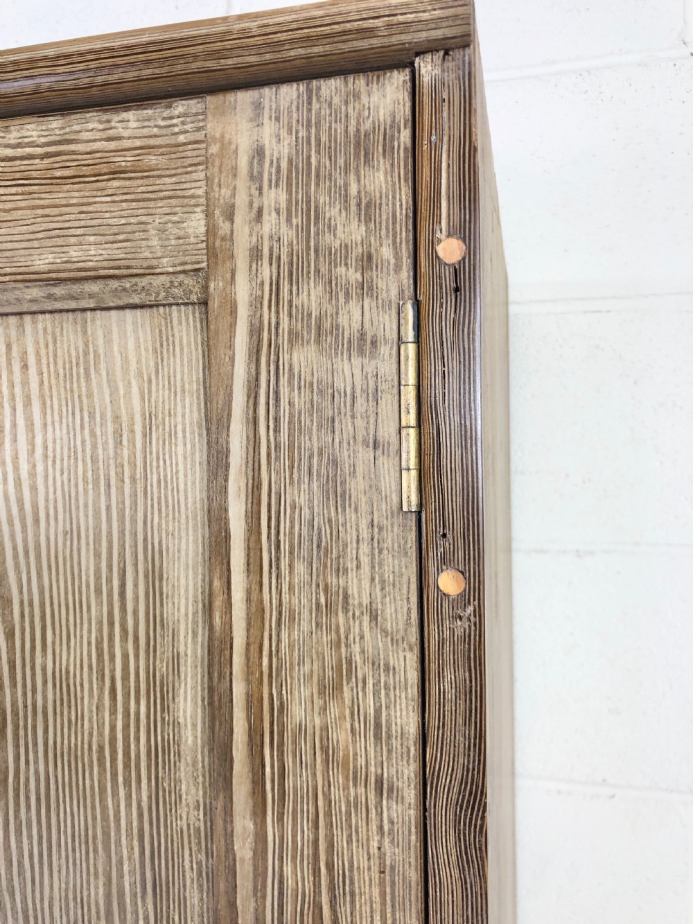 Antique Pine Two Door Cupboard View V