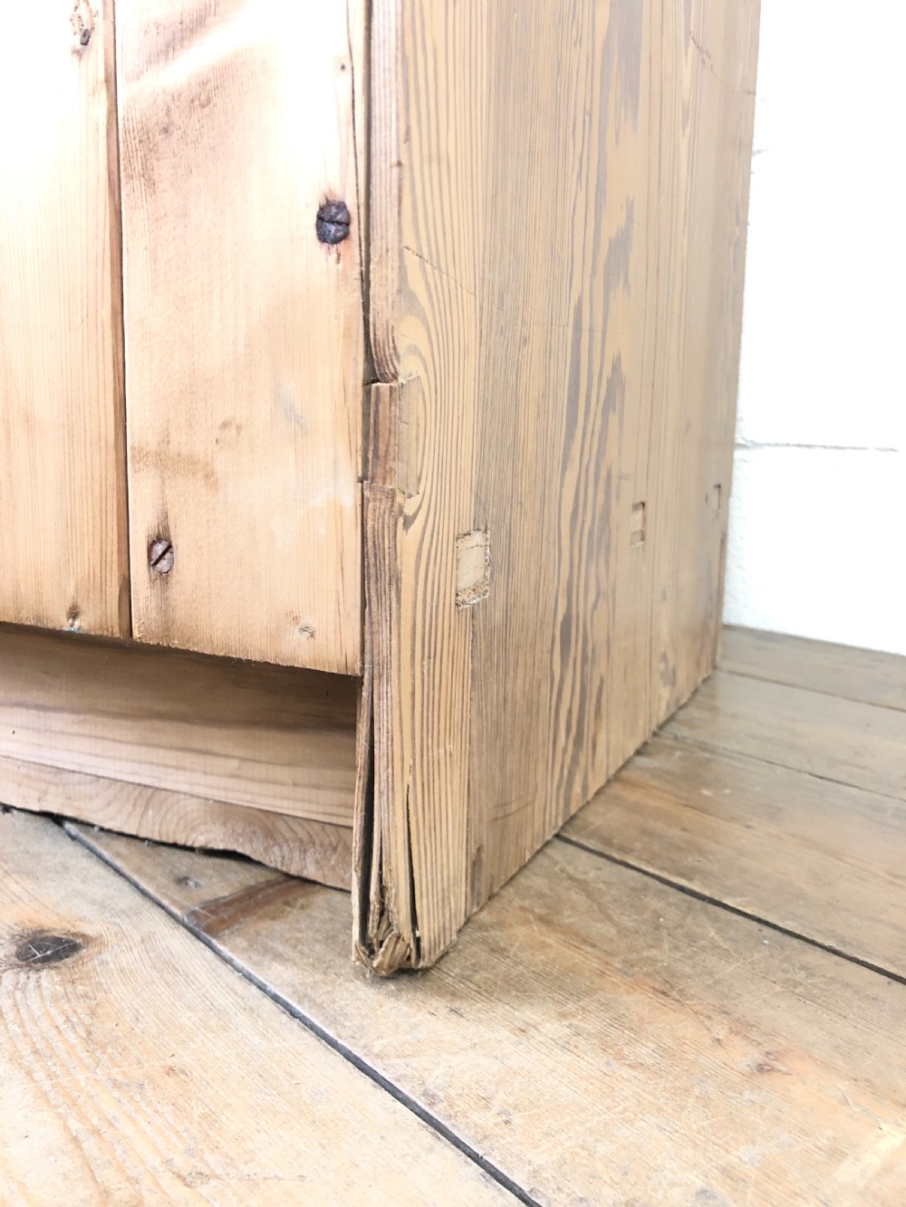 Antique Pine Two Door Cupboard View IX