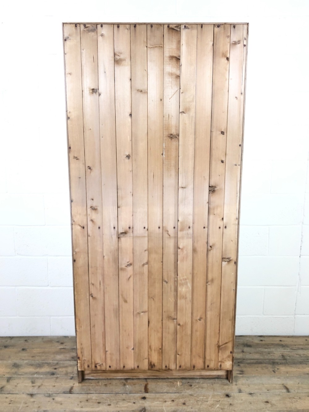 Antique Pine Two Door Cupboard View X