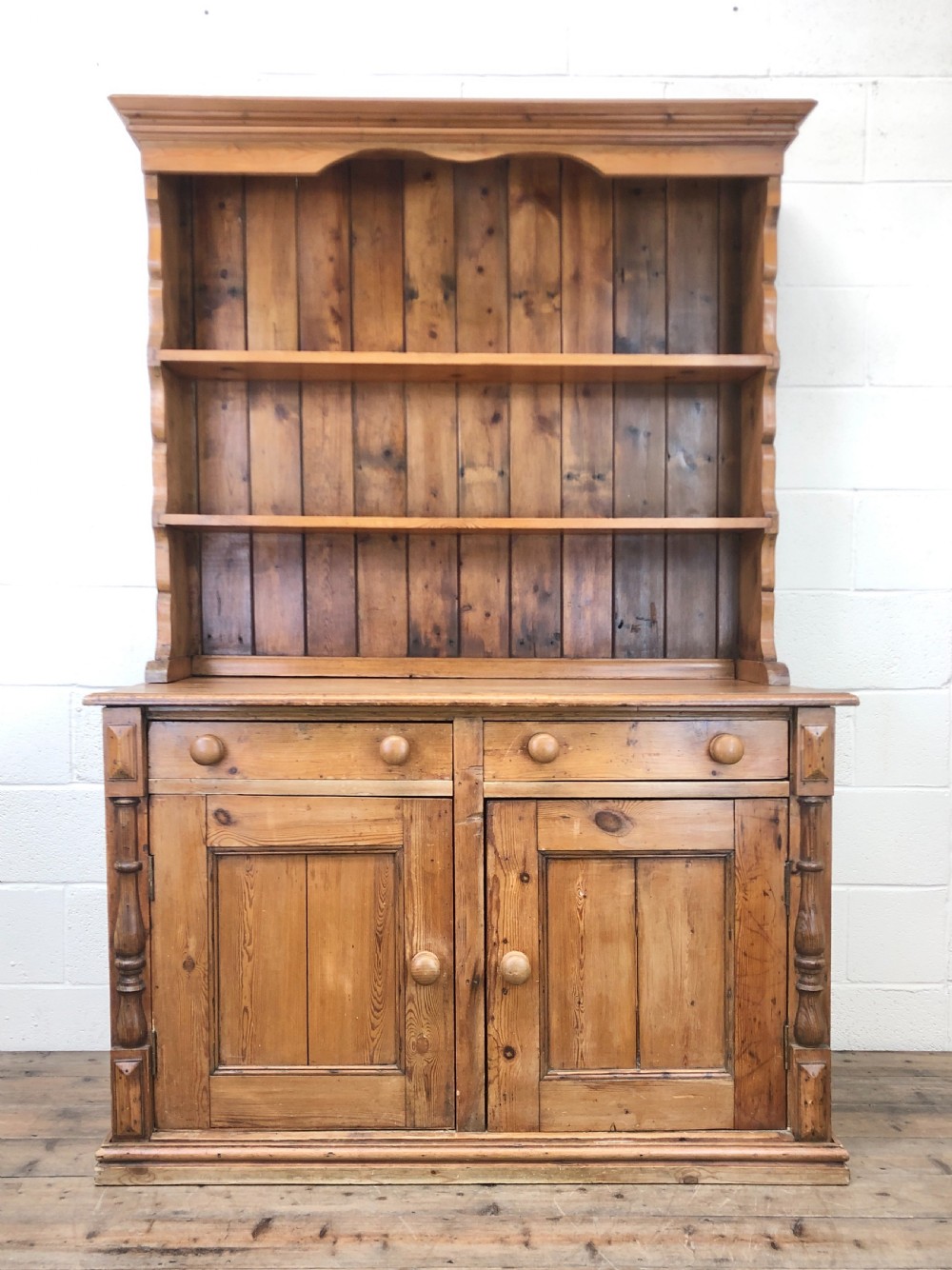 Antique Pine Country Style Dresser View II