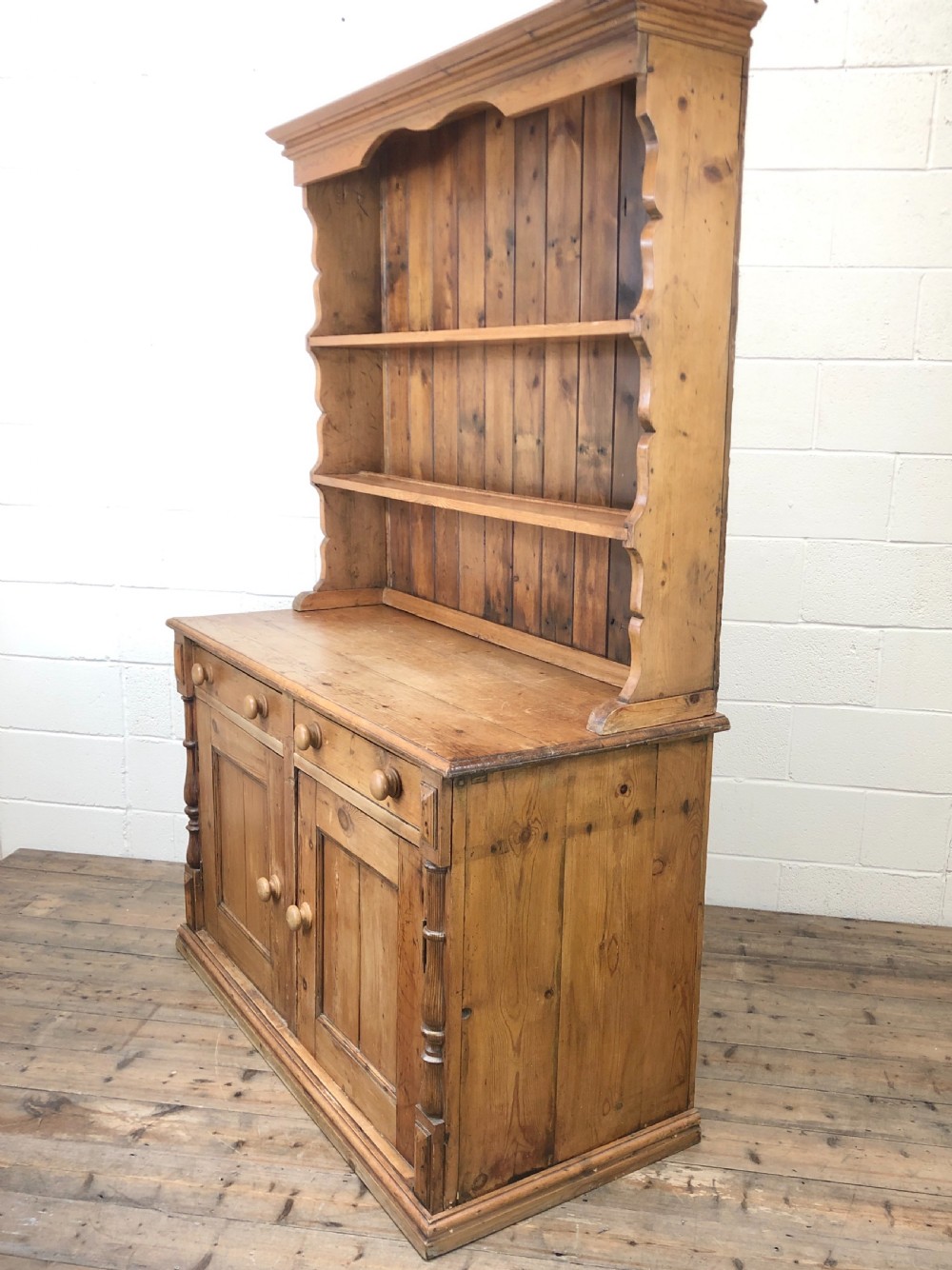Antique Pine Country Style Dresser View V