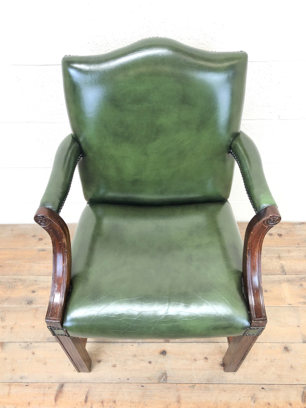 Early 20th Century Antique Leather Armchair View II
