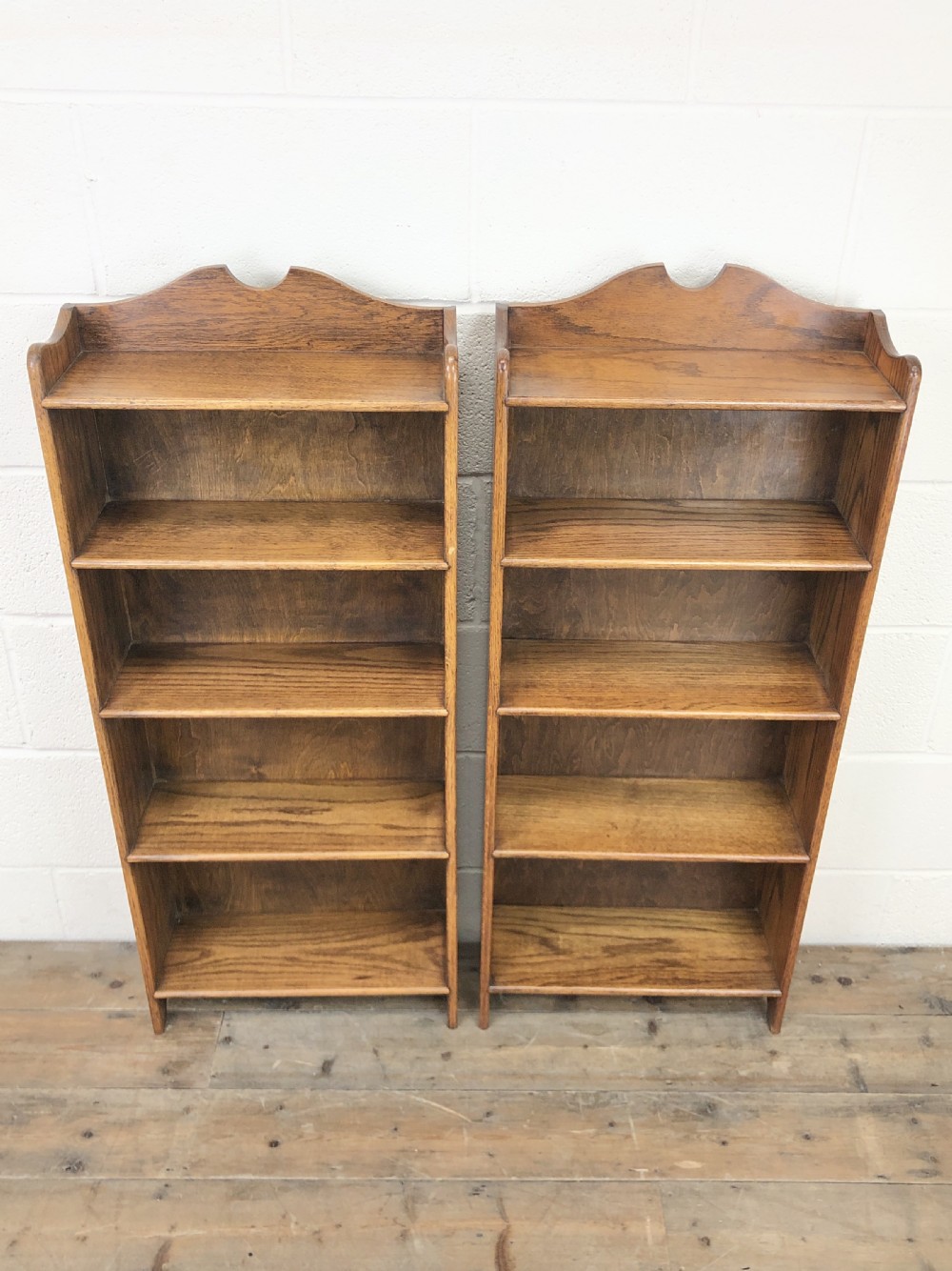 Pair of Early 20th Century Oak Bookcases View II