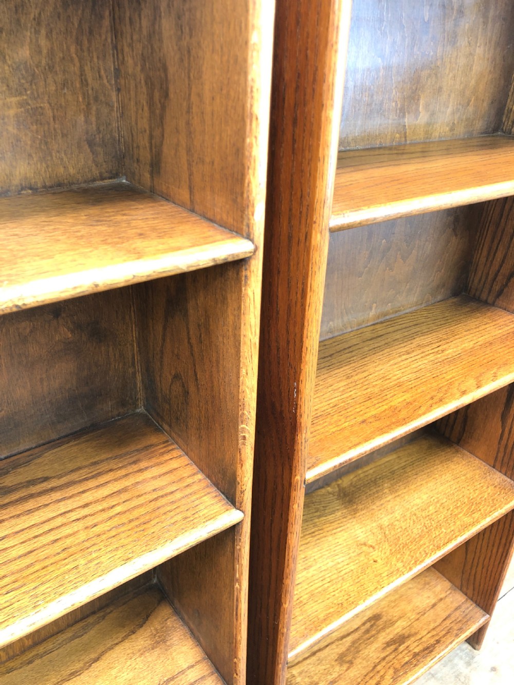 Pair of Early 20th Century Oak Bookcases View V