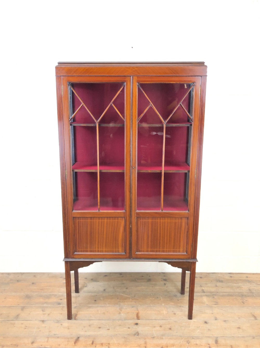 Edwardian Mahogany Inlaid Side Cabinet View II
