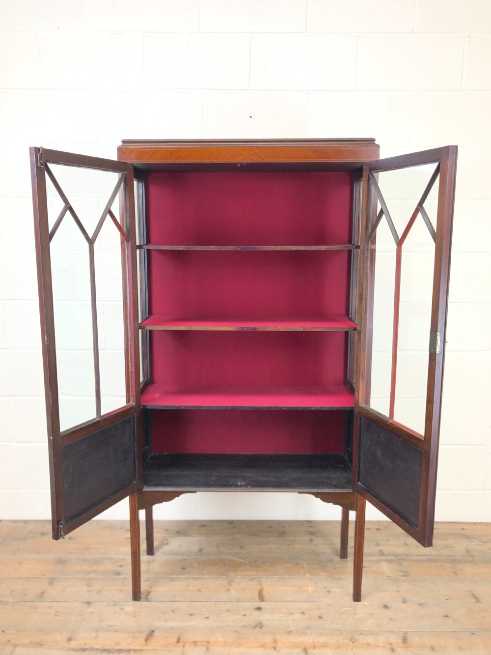 Edwardian Mahogany Inlaid Side Cabinet View IV