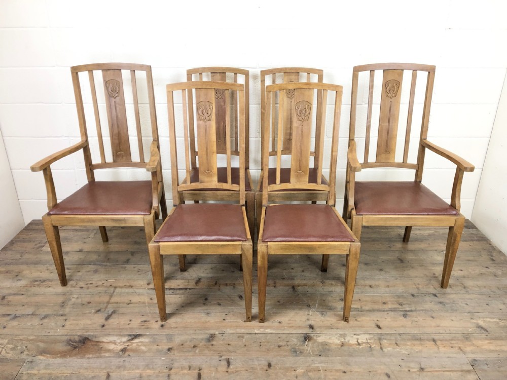 Antique Set of Six Dining Chairs View II