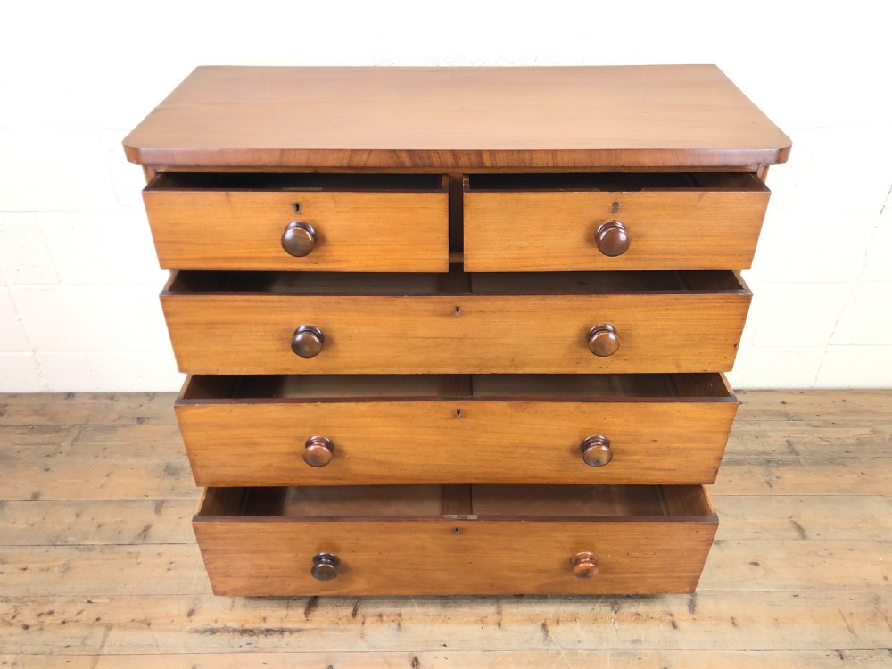 Victorian Mahogany Straight Front Chest of Drawers View IV