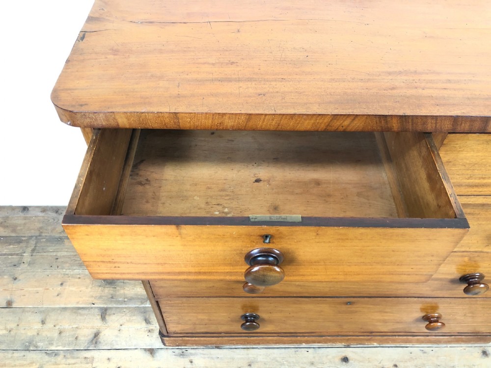 Victorian Mahogany Straight Front Chest of Drawers View V