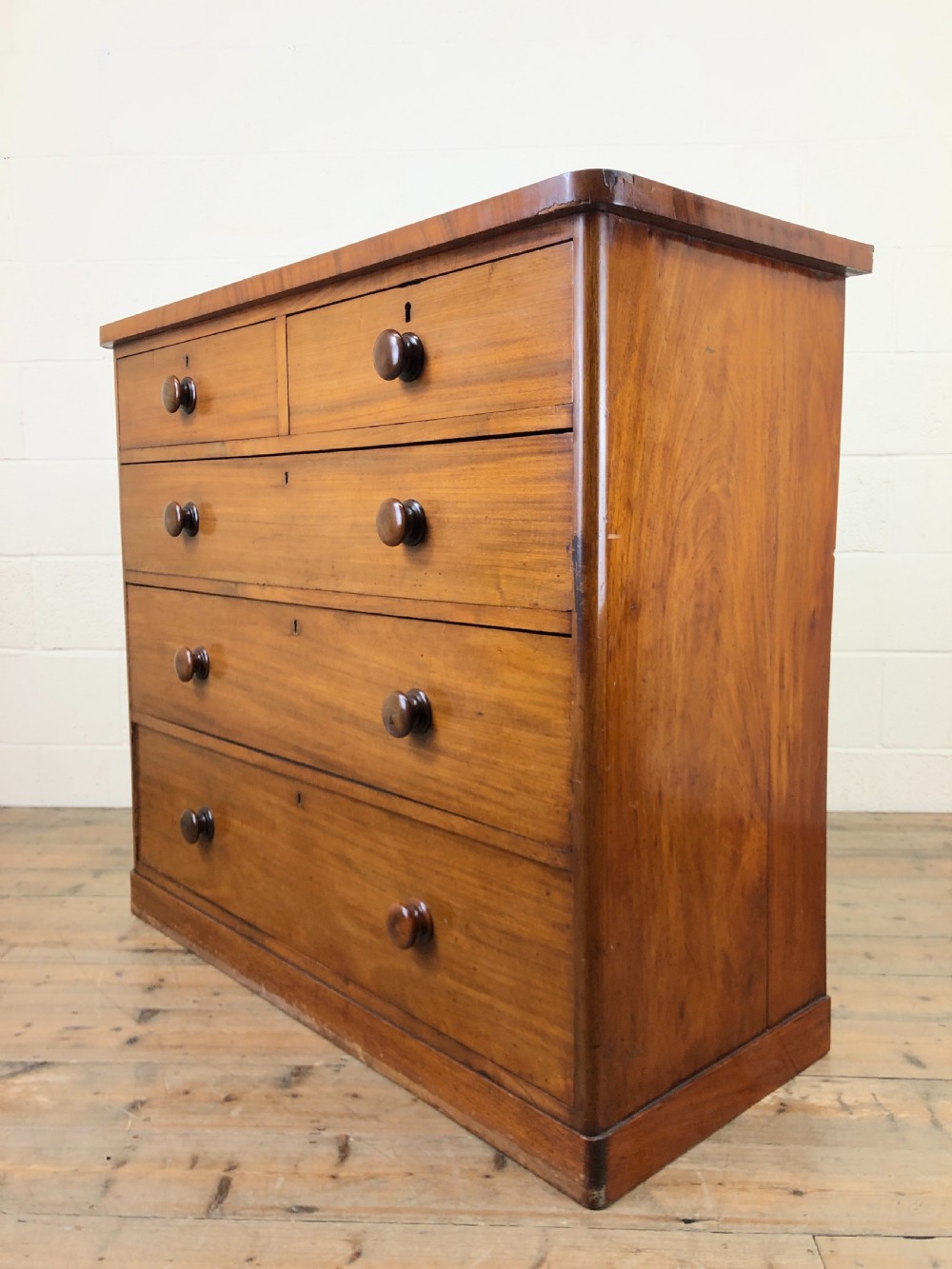 Victorian Mahogany Straight Front Chest of Drawers View VII