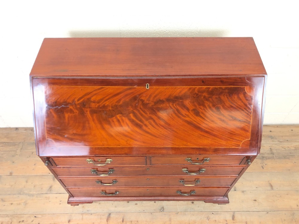 Georgian Mahogany Fall Front Bureau View II