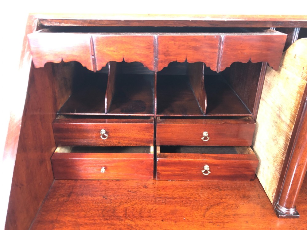 Georgian Mahogany Fall Front Bureau View VI